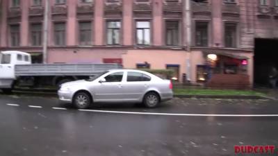 Dud Can Find A Skinny Girl For Fuck Even On A Rainy Day - upornia.com - Russia