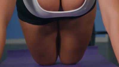 Busty Woman Before Sex In The Gym Takes Cheek Big Dick Danny D - hotmovs.com