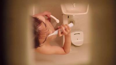 Hairy Asian Showering Spycam - voyeurhit.com