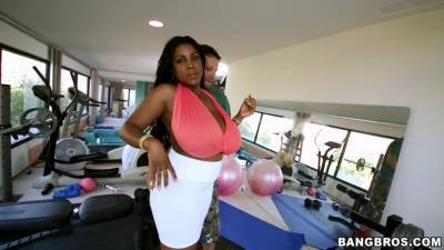 Ebony brunette natural double J tits - BigTitsRoundAsses - hotmovs.com