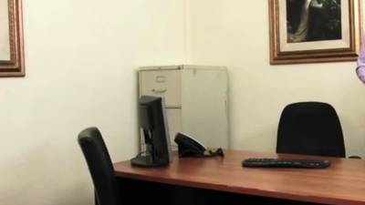 Mature blonde secretary slaying on the table - drtvid.com