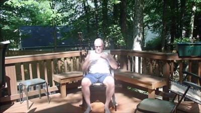 Masturbating and cumming on my back porch in the middle of the day - txxx.com