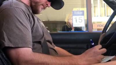 Horny Guy Bustin A Nut at the Bank ( Hands free Public Cum ) - drtvid.com