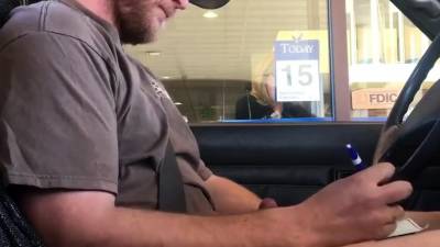 Horny Guy Bustin A Nut at the Bank ( Hands free Public Cum ) - drtvid.com