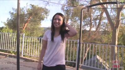 Masturbating On The Trampoline - hotmovs.com