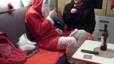 Santa Claus Fucks Young Russian Lady Frost - hotmovs.com - Russia