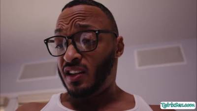 Two blonde TS analed by black dude - fetishpapa.com