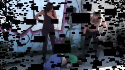 Balkan brat Girls outdoor boot cleaning - drtvid.com - Germany