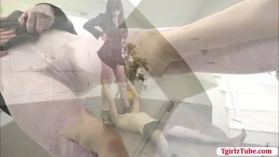 TGirl Annabelle bend over for dudes dick - fetishpapa.com