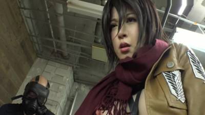 Attack On Titan cosplay Jav 2/2 - upornia.com - Japan