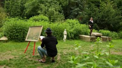 Hot Artist Fucks His Sexy Fans Outside - upornia.com