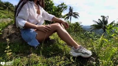 Public Risky Solo Adventures With Sexy Student Girl In Mountains - Hornyfancy - hclips.com