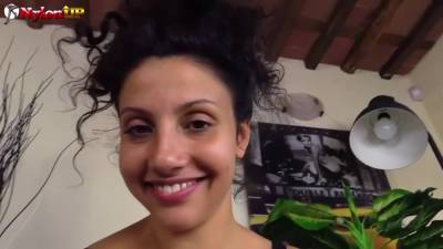 Footjob In Pantyhose To Cream Tube - upornia.com