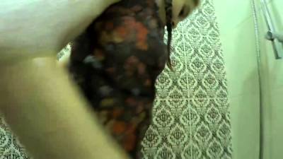 Petite teen plays with her pussy before threesome with 2 men - drtvid.com