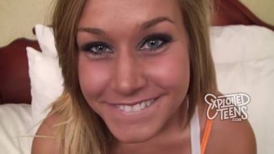 Watch This Beautiful 18 Yr Old Blonde Take On An 8 Inch Cock - hclips.com