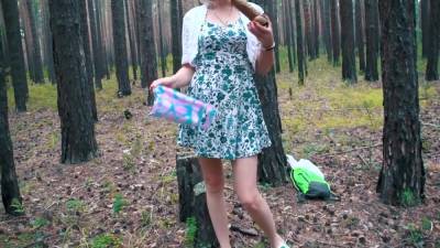 Walking Through The Forest Looking For Mushrooms. Fuck And Loud Orgasm - hclips.com