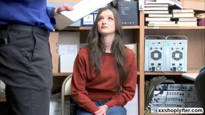 Shoplifter Kenzi kneels and suck LPs dick - fetishpapa.com