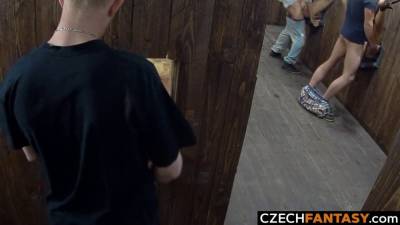 Glory Hole - Czech Beauties in the GLORY HOLE - sexu.com - Czech Republic