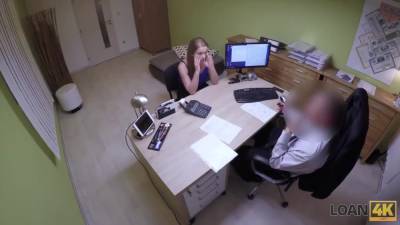 Lustful Manager Bangs Sexy Teen Client Right On His Table - hotmovs.com