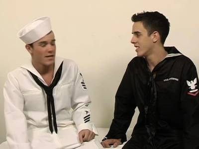 Hardcore theesome with sailors Josh Vonn and Jarod Steel - drtvid.com