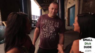 British CFNM babes humiliate micro penis guy - hotmovs.com - Britain