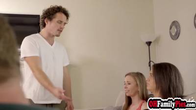 Teen Stepsisters Using Their Pussies To Get The Remote Control - hotmovs.com