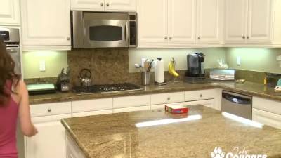 Cougar 69s With A Much On The Kitchen Counter - upornia.com