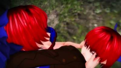 3D hentai teenie riding big dick - drtvid.com