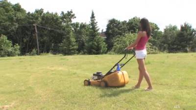 Little Caprice In In The Yard - hotmovs.com