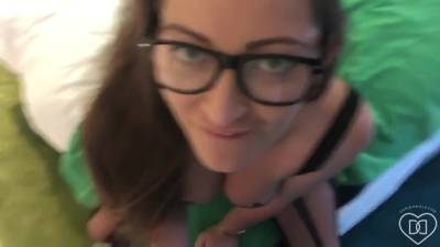 Nerdy Brunette Fucks In Lingerie - hclips.com