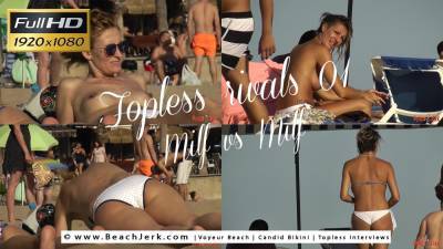 Topless rivals 01 - Milf vs Milf - BeachJerk - hclips.com