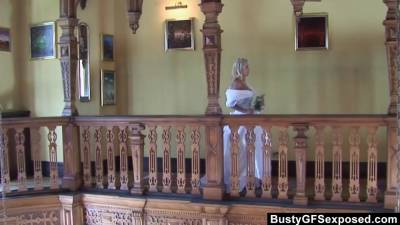 Hungry For Cock Savannah Gold Gets It Outdoors By A Stranger - hotmovs.com