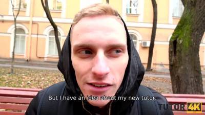 Lesson With New Literature Tutor Ends For Smart Fellow With Sex - hotmovs.com