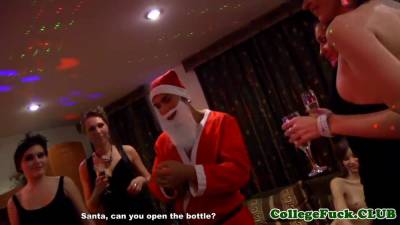 Euro college students fancy sex Xmas party - sexu.com