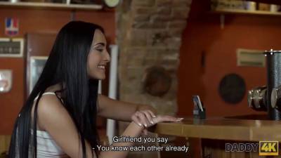 Daddy4k. nymph with lengthy hair rides old sausage belonging to bfs daddy - sexu.com