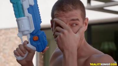 Alex - Banged In The Swimming Pool With Alex Coal And Xander Corvus - hotmovs.com