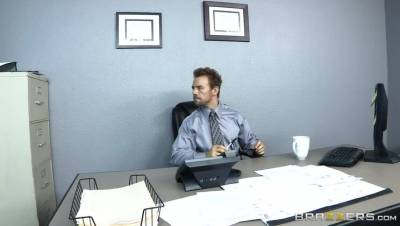 Erik Everhard - Diamond Foxxx - Office Tease - porntry.com