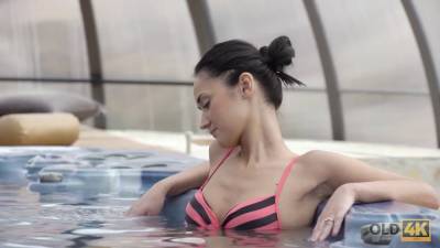 Handsome stepdad carefully licks pussy before shoving... - sexu.com