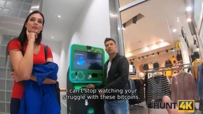 For Bitcoins Black Haired Belle Gets Nailed By Hunte - hotmovs.com