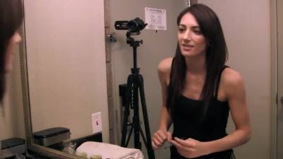 Skinny Teenage Babe Skylar Gets Naughty At The Casting - upornia.com
