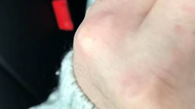 red nails girl outdoor car hand job cum on her hand - drtvid.com
