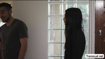 Khloe - TS Khloe sucks her Neighbors hard dick - fetishpapa.com