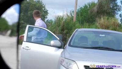 Mila Marx And Jojo Kiss - Teen Hotties And Boned Outdoors By A Cop - hotmovs.com