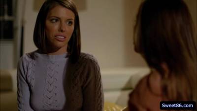 Abigail Mac - Lustful lesbian friends Adriana and Abigail rubbing pussies - fetishpapa.com