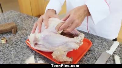 Zaya Cassidy In Tiny Teen Creampied By Chef On Thanskgiving - hclips.com