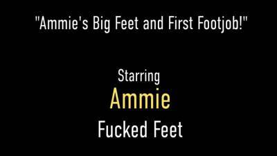 22yo Brunette Ammie Employs Those Size 9.5 Feet In Footjob! - Amiee Cambridge - hotmovs.com