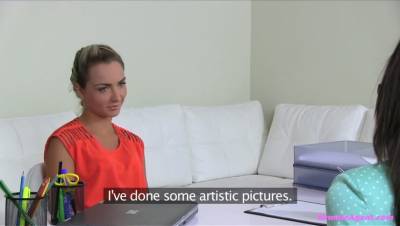 Slim Tanned Blonde Has Secrets - porntry.com