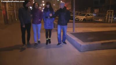 18yo Russian Schoolgirls In Foursome Action With 18 Years Old - hotmovs.com - Russia