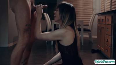 Stepbro caught and analed his TS stepsis - fetishpapa.com