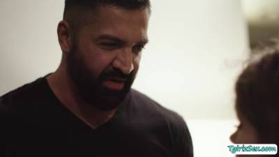 Curly shemale analed by her new stepdad - fetishpapa.com